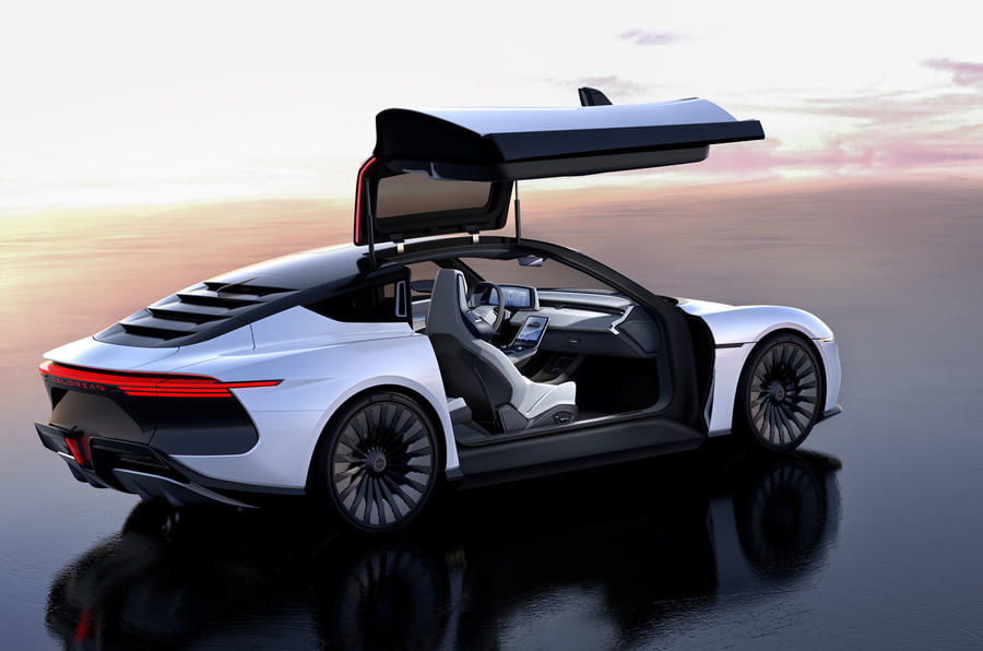 2024 Delorean Alpha5 gullwing doors